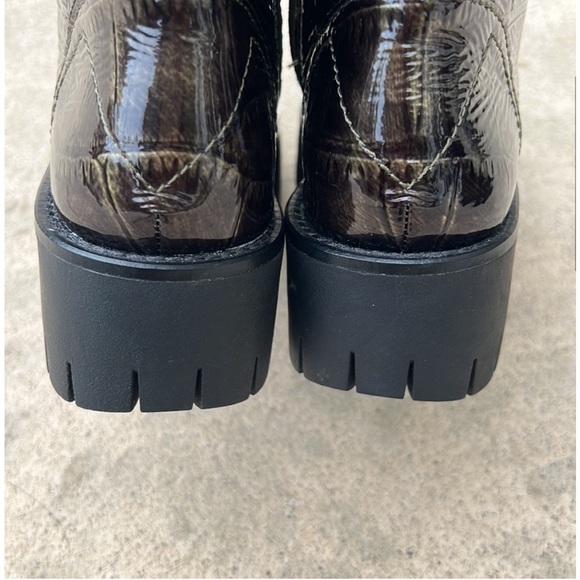 Franco Sarto Dana Women's Black Bronze Combat Boot Women's Size 5 - Picture 9 of 13